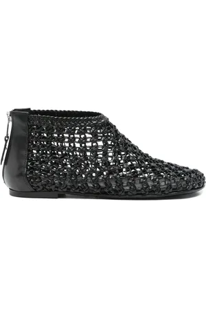 Elena Iachi Botines con diseño tejido