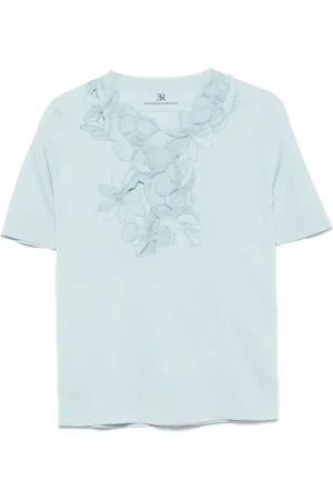 ERMANNO SCERVINO Playera con bordado floral
