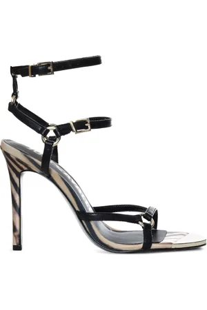 Roberto Cavalli Sandalias planas con animal print