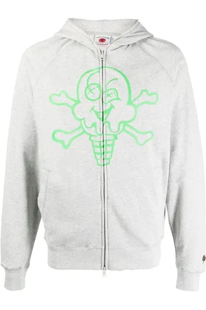 ICECREAM Hoodie con estampado gráfico y cierre
