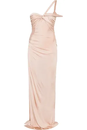 Tom Ford Vestido de fiesta con hombro descubierto y detalle retorcido en la parte delantera