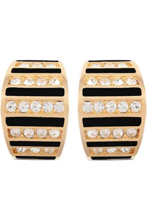 Dior Aretes de clip con detalles de cristal 1980 pre-owned