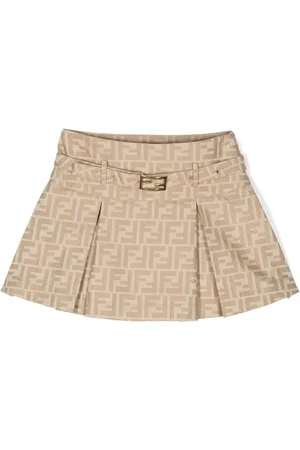 Fendi Falda plisada con monograma FF