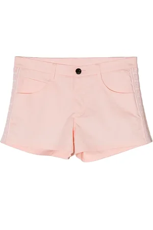 Fendi Shorts de mezclilla con ribete del logo