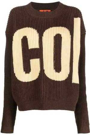 Colville Suéter tejido de canalé en intarsia