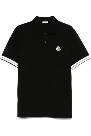 Moncler Playera tipo polo con distintivo del logo
