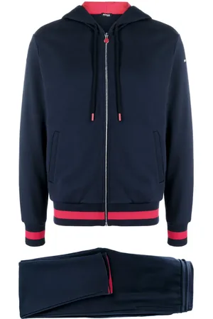 Kiton Traje deportivo con logo bordado