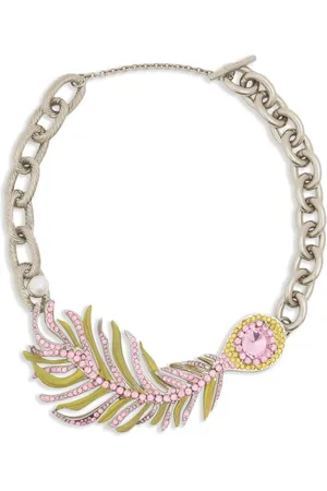 Marni Collar con diseño de pluma