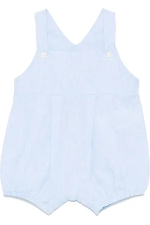 Le Bebé Enfant Romper con detalle plisado