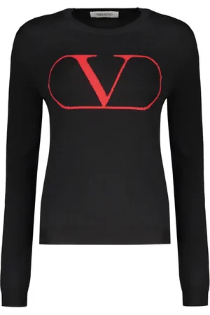 VALENTINO GARAVANI Suéter tejido con logo en intarsia