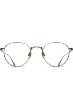 MATSUDA Lentes con armazón redonda de metal
