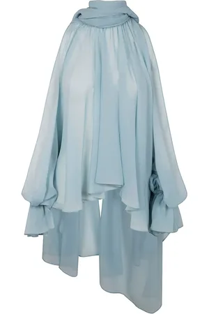 BLUMARINE Blusa de georgette asimétrica
