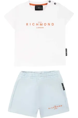 John Richmond Set de shorts y camisa con logo estampado