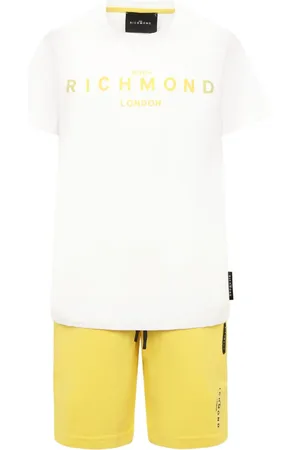 John Richmond Set de shorts y camisa con logo estampado