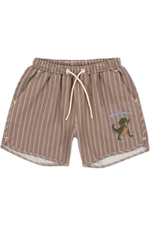 Konges Sløjd Shorts de playa con detalle bordado