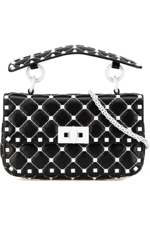 VALENTINO GARAVANI Bolsa satchel Rockstud Spike pequeña de piel de cordero 2000-2017