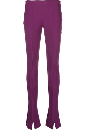 Sportmax Pantalones slim con cierre en los tobillos