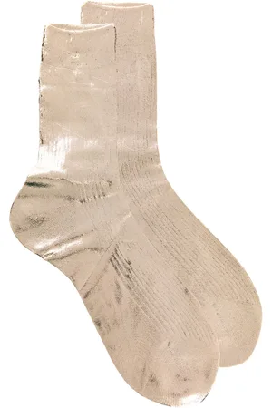 Maria La Rosa Calcetines con efecto metalizado