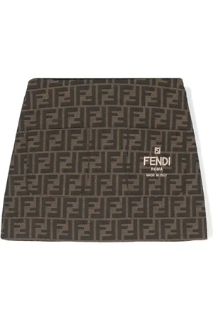 Fendi Falda con logo FF en jacquard