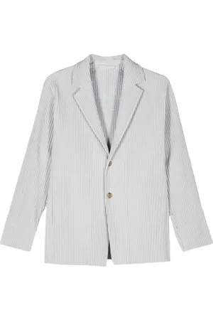 Issey Miyake Blazer con efecto plisado