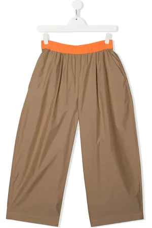 Fendi Pantalones anchos con logo en la pretina