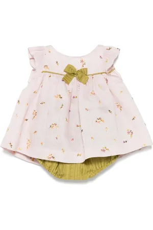 LA STUPENDERIA Vestido con bordado floral