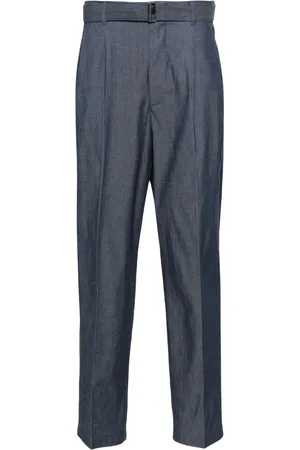Michael Kors Pantalones de chambray con cinturón