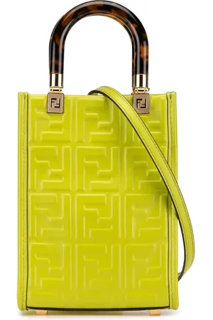 Fendi Bolsa satchel Zucca Embossed Sunshine mini de piel 2021-2024