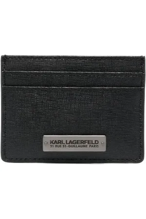 Karl Lagerfeld Tarjetero Klassic con placa del logo