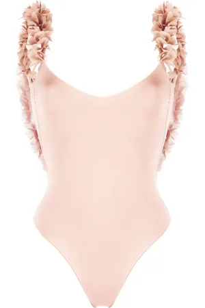 LA REVECHE Traje de baño con aplique floral