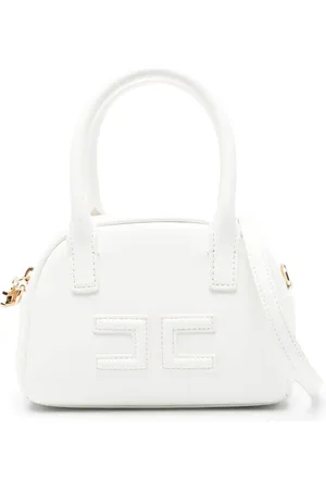 Elisabetta Franchi Tote con parche del logo