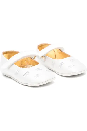 Elisabetta Franchi Zapatos primeros pasos con logo de cristal