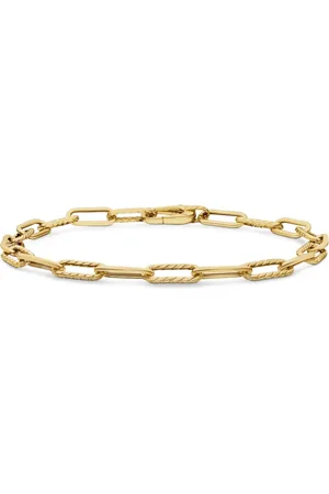 David Yurman Pulsera de cadena DY Madison en oro amarillo de 18kt de 4mm