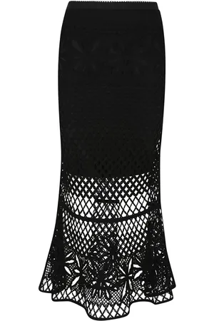 Pinko Falda larga con efecto de crochet