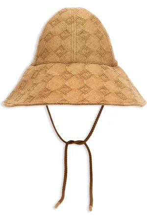 Fendi Sombrero de verano de lona FF