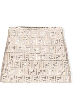 Fendi Falda con efecto brocado FF