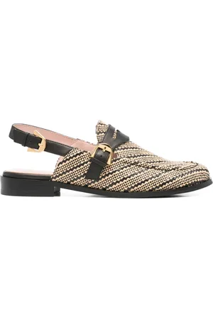 Coccinelle Mules con motivo en zigzag