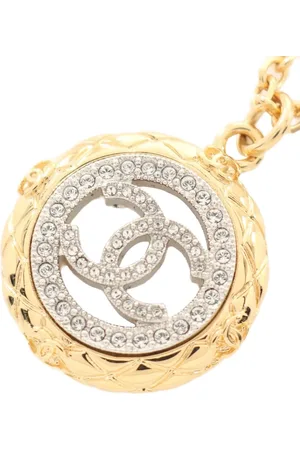 CHANEL Collar con dije del logo 1986-1988