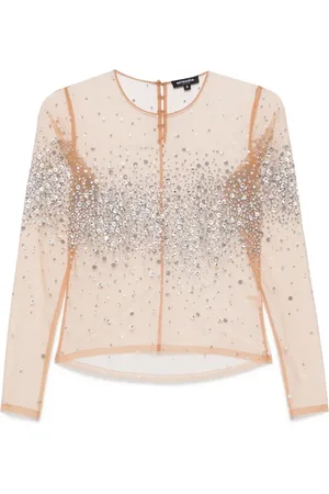 Retrofete Playera con detalles de strass