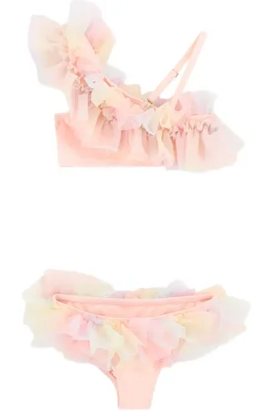 Angels Face Top de bikini con volantes