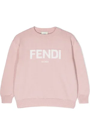 Fendi Suéter con logo en jacquard