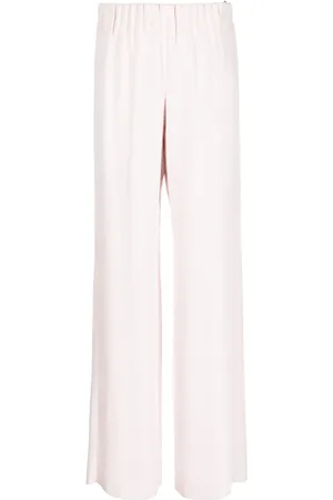 Emporio Armani Pantalones anchos con diseño fruncido