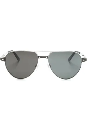 Cartier Lentes de sol con armazón estilo piloto
