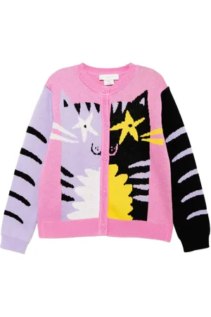 Stella McCartney Cárdigan con gato gráfico