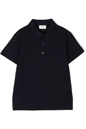 Fendi Playera tipo polo con logo bordado