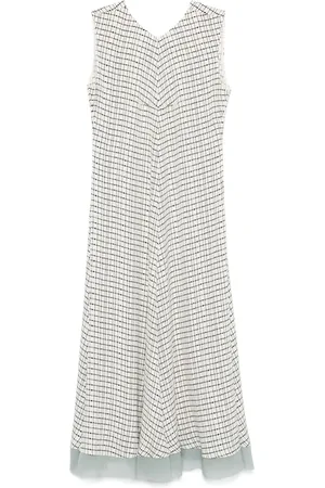 Fendi Vestido midi de seda