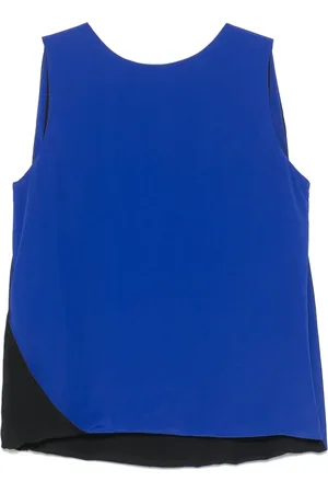 Msgm Top con diseño bicolor