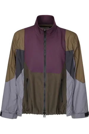 SACAI Chamarra ligera con diseño patchwork