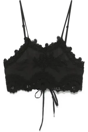 Maurizio Mykonos Top con bordado floral