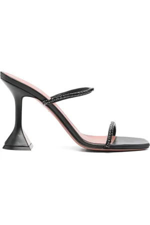Amina Muaddi Mules Gilda con tacón 90mm